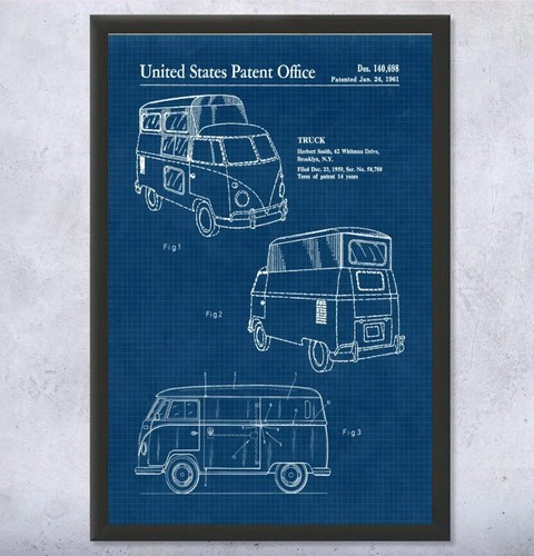 Vintage camper van patent - camper,